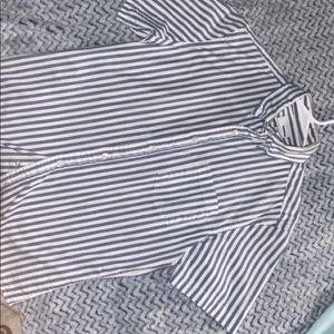 Sonoma Blue & White striped shirt
